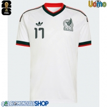 Maglie da calcio Messico Orbelin Pineda #17 Seconda Maglia Mondiali 2026  Manica Corta